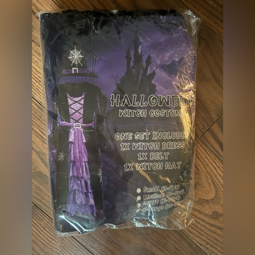 Purple Halloween Witch Costume